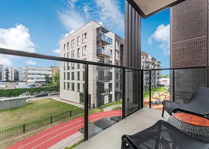 Modern 50m2 Flat By Japanese Garden, 3rd Floor Apartament Wilno